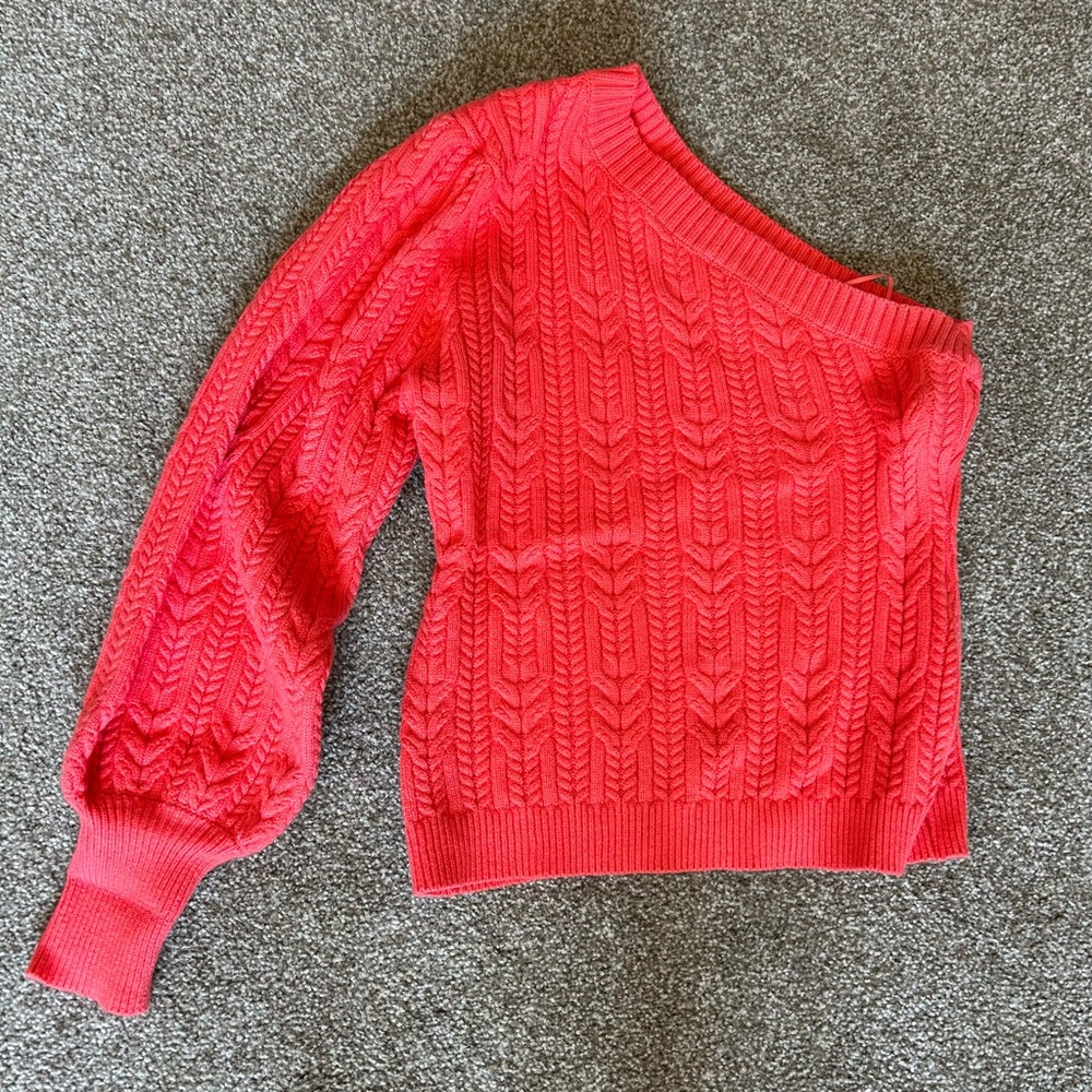 One should coral sweater